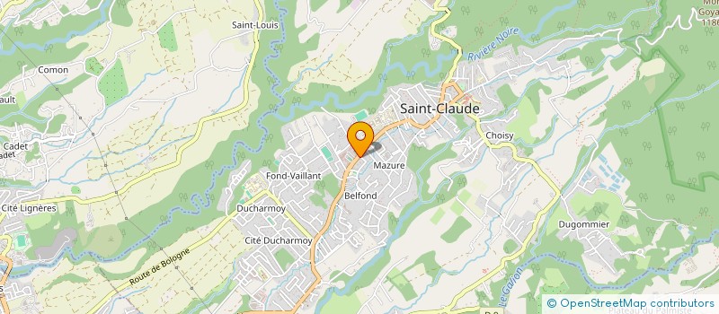 localisation de l'entreprise MADAME REBECCA CHAUPARD à SAINT-CLAUDE