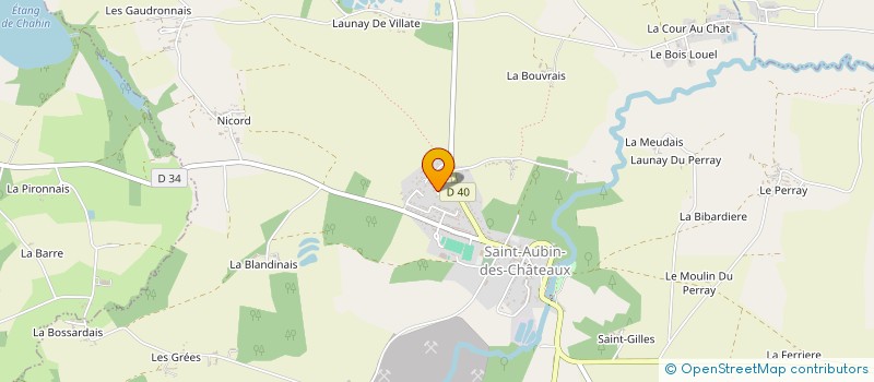 localisation de l'entreprise MADAME REBECCA CHAUVIN  SAINT-AUBIN-DES-CHATEAUX