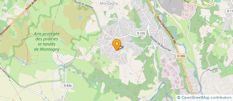 localisation de l'entreprise MADAME REBECCA CHOLLET  MONTAGNY