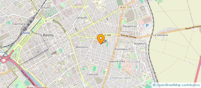 localisation de l'entreprise MADAME REBECCA-CLAUDE NAPONIE-OBIANG  REIMS