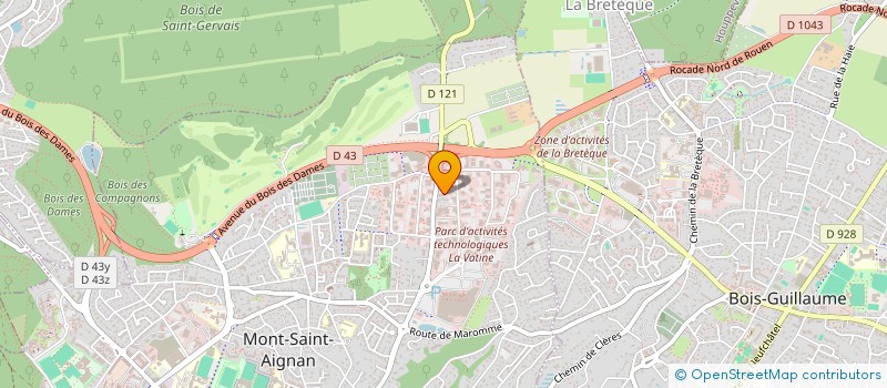 localisation de l'entreprise MADAME REBECCA D'AMORE  MONT-SAINT-AIGNAN