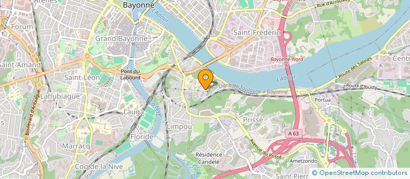 localisation de l'entreprise MADAME REBECCA DA SILVA  BAYONNE