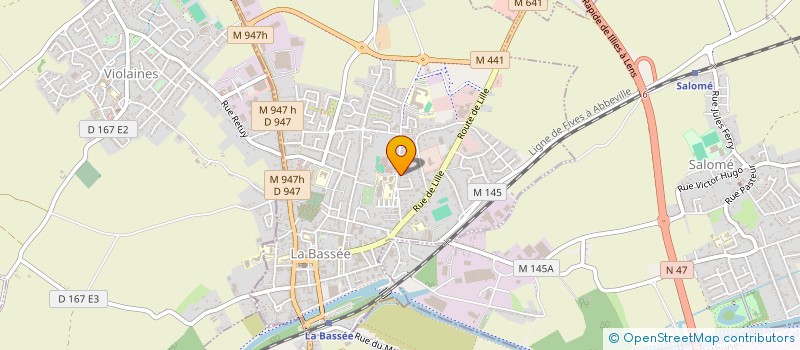 localisation de l'entreprise MADAME REBECCA DERATHE  LA BASSEE