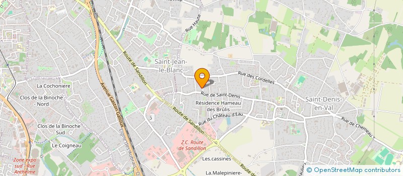 localisation de l'entreprise MADAME REBECCA DJOUAD à SAINT-DENIS-EN-VAL
