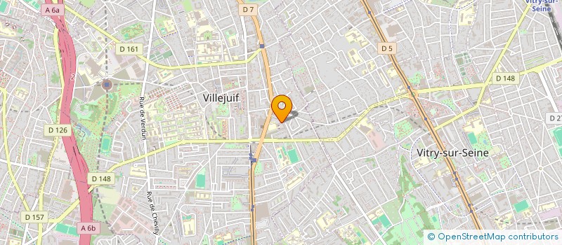 localisation de l'entreprise MADAME REBECCA DUGRAVIL  VILLEJUIF