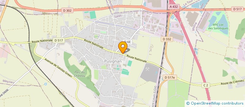 localisation de l'entreprise MADAME REBECCA ETIENNE  CHASSIEU