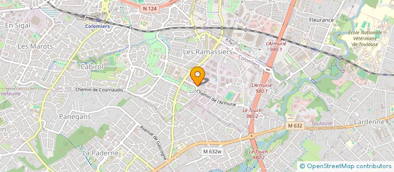 localisation de l'entreprise MADAME REBECCA FAURE à COLOMIERS