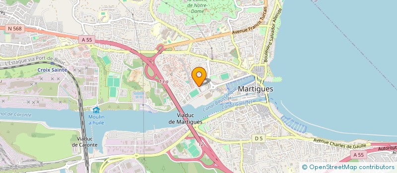 localisation de l'entreprise MADAME REBECCA FHAL à MARTIGUES