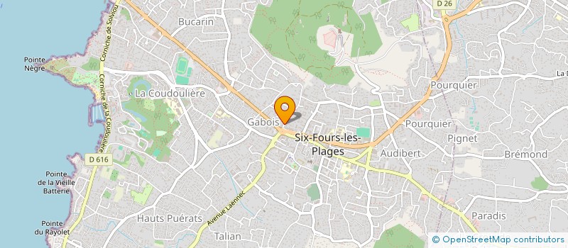 localisation de l'entreprise MADAME REBECCA FLORY à SIX-FOURS-LES-PLAGES