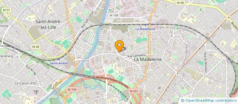 localisation de l'entreprise MADAME REBECCA FONTAINE à LA MADELEINE