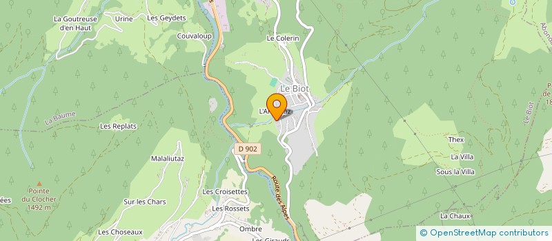 localisation de l'entreprise MADAME REBECCA FUSETTI  LE BIOT