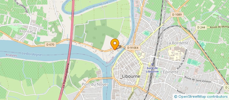 localisation de l'entreprise MADAME REBECCA GELE  FRONSAC