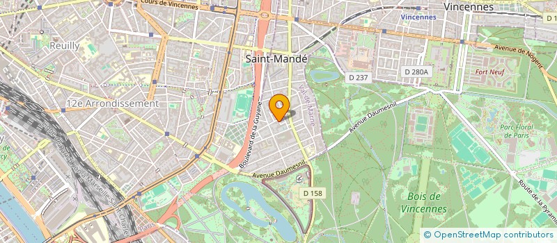 localisation de l'entreprise MADAME REBECCA GERBINO à SAINT-MANDE