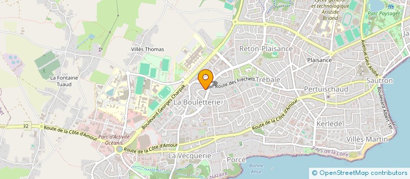 localisation de l'entreprise MADAME REBECCA GOLDBLAT  SAINT-NAZAIRE