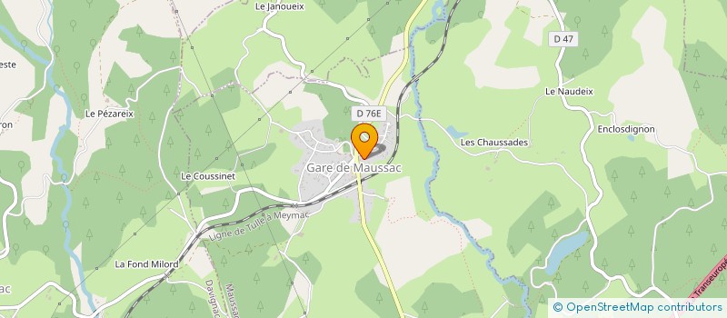 localisation de l'entreprise MADAME REBECCA GRANDIS  MAUSSAC