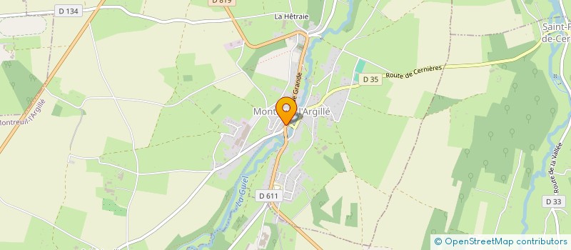 localisation de l'entreprise MADAME REBECCA HORCHOLLE  MONTREUIL-L'ARGILLE