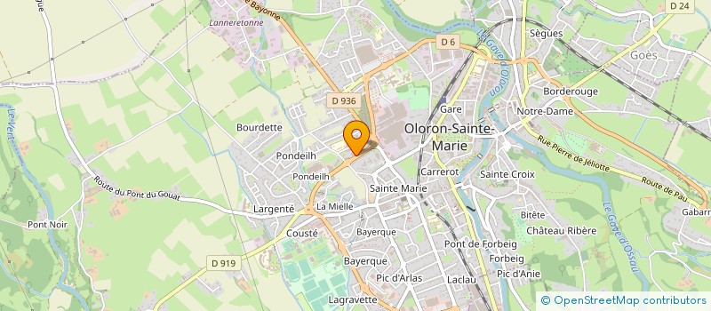 localisation de l'entreprise MADAME REBECCA HUMPHREYS  OLORON-SAINTE-MARIE