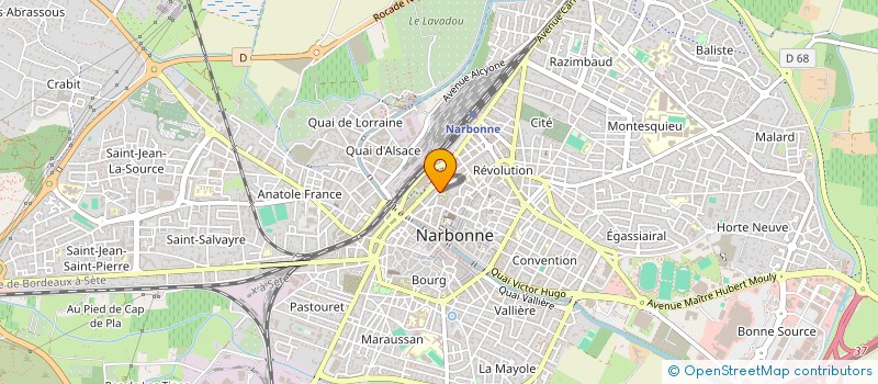 localisation de l'entreprise MADAME REBECCA JACKSON  NARBONNE