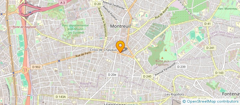 localisation de l'entreprise MADAME REBECCA JODOROWSKY  PARIS