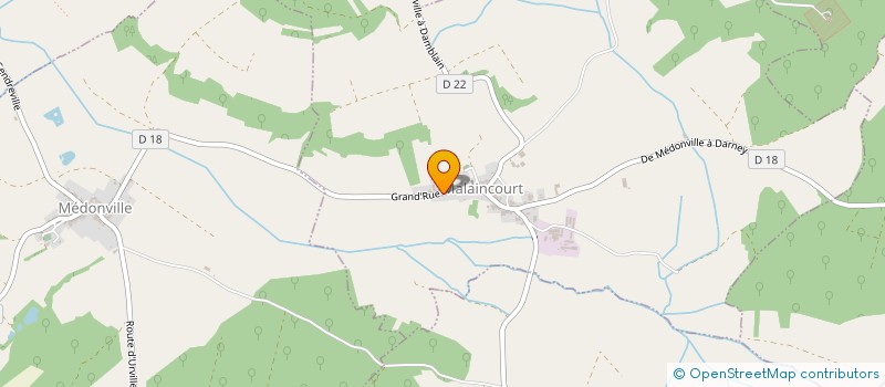 localisation de l'entreprise MADAME REBECCA JOLY  MALAINCOURT