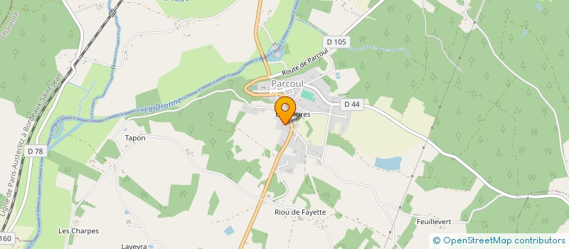 localisation de l'entreprise MADAME REBECCA LAKIN  PARCOUL-CHENAUD