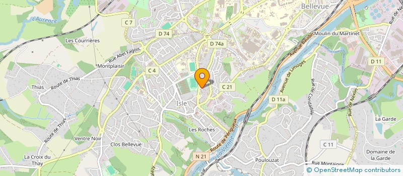 localisation de l'entreprise MADAME REBECCA LALLET  ISLE