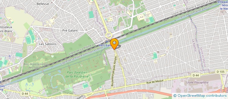 localisation de l'entreprise MADAME REBECCA LAZARD  VAUJOURS