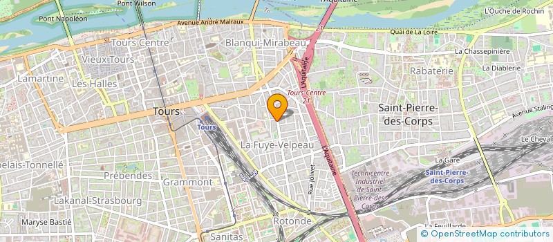 localisation de l'entreprise MADAME REBECCA LE CALVEZ  TOURS