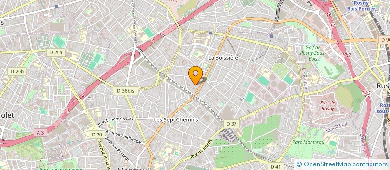 localisation de l'entreprise MADAME REBECCA MCKENZIE à MONTREUIL