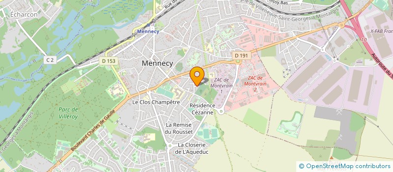 localisation de l'entreprise MADAME REBECCA MEIRE à MENNECY