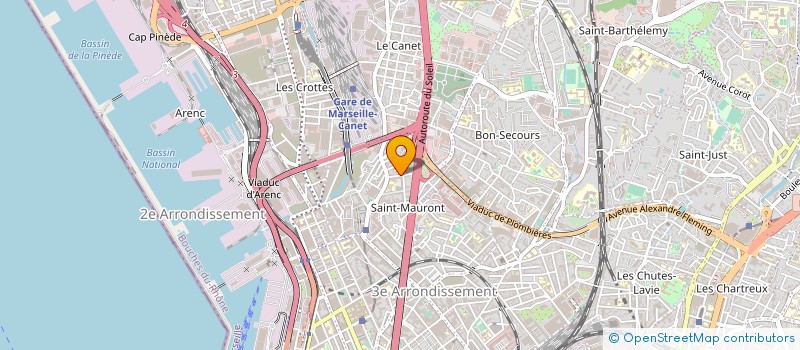 localisation de l'entreprise MADAME REBECCA PERETTI  MARSEILLE