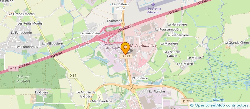 localisation de l'entreprise MADAME REBECCA PONSARDIN  ANCENIS-SAINT-GEREON