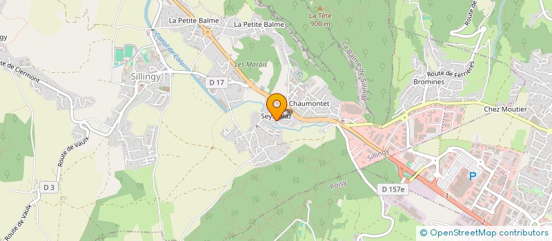 localisation de l'entreprise MADAME REBECCA RAFFAELLI  SILLINGY