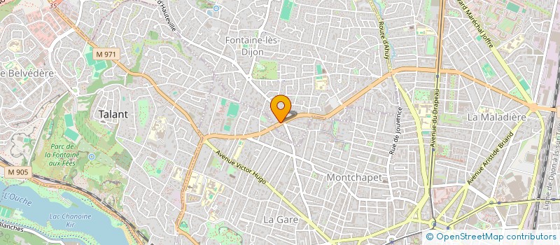 localisation de l'entreprise MADAME REBECCA RUBEN  FONTAINE-LES-DIJON