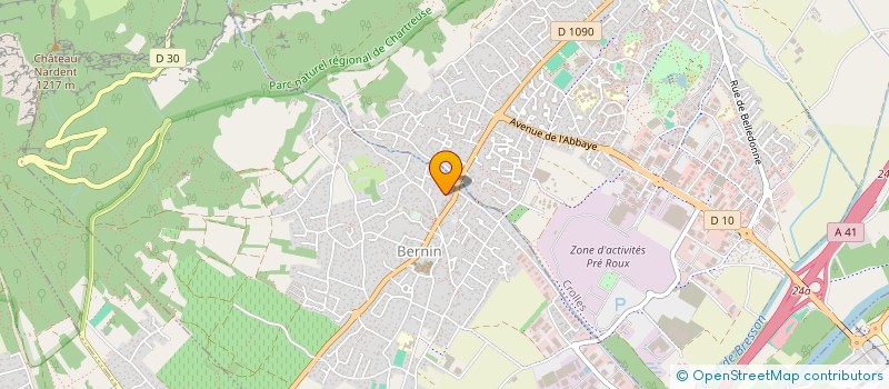 localisation de l'entreprise MADAME REBECCA SALVI MELICH  BERNIN