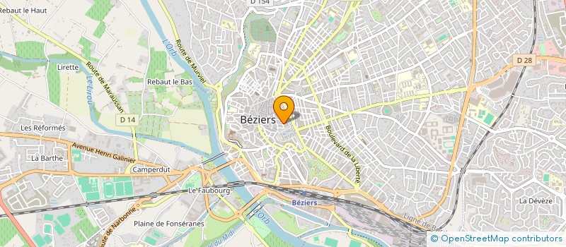 localisation de l'entreprise MADAME REBECCA SMITH  BEZIERS