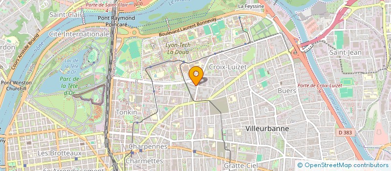 localisation de l'entreprise MADAME REBECCA SOUVAY  VILLEURBANNE