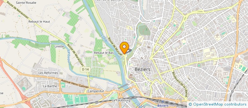localisation de l'entreprise MADAME REBECCA VERBRUGGEN  BEZIERS