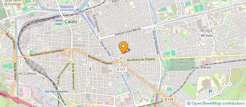 localisation de l'entreprise MADAME REBECCA VESSIO  CALAIS