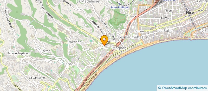 localisation de l'entreprise MADAME REBECCA VIAL  NICE