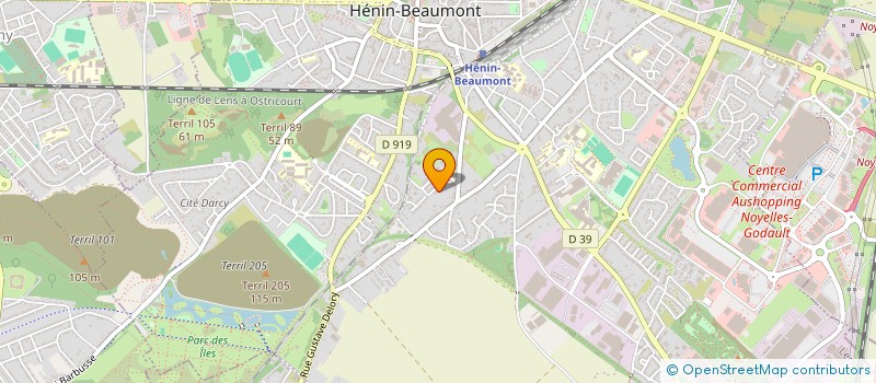localisation de l'entreprise MADAME REBECCA WILQUIN  HENIN-BEAUMONT