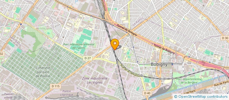 localisation de l'entreprise MADAME REBEKKA JENCY JOHNAS  BOBIGNY