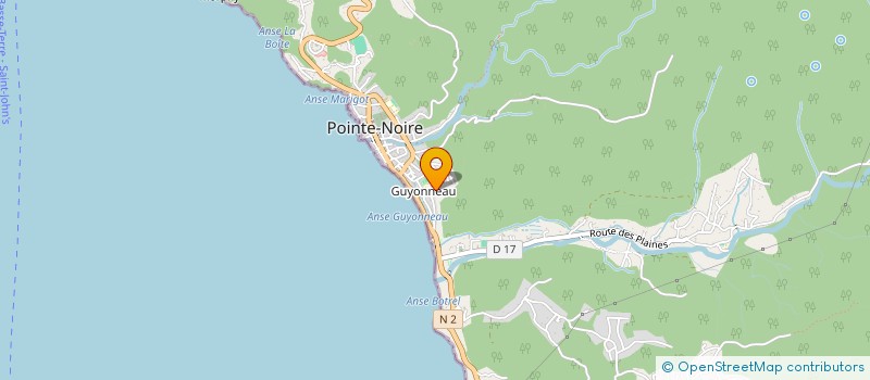 localisation de l'entreprise MADAME REBERDIERE-TRAFFON DE LA  POINTE-NOIRE