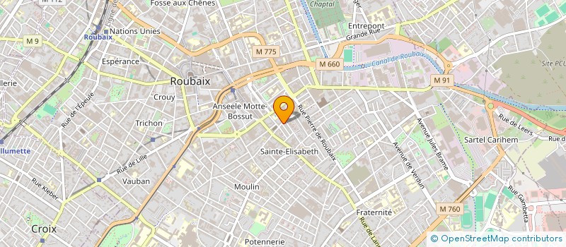 localisation de l'entreprise MADAME REBH ZEROUAK  ROUBAIX