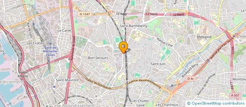 localisation de l'entreprise MADAME REBIA BELKACEM à MARSEILLE