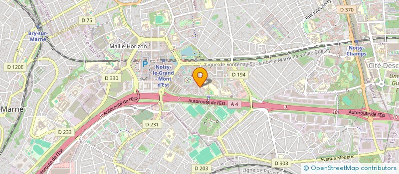 localisation de l'entreprise MADAME REBIHA LEZZAM  NOISY-LE-GRAND