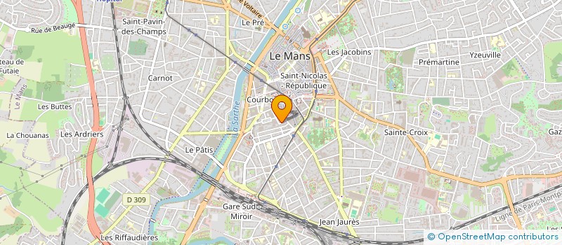 localisation de l'entreprise MADAME REBIHA OUZIB  LE MANS