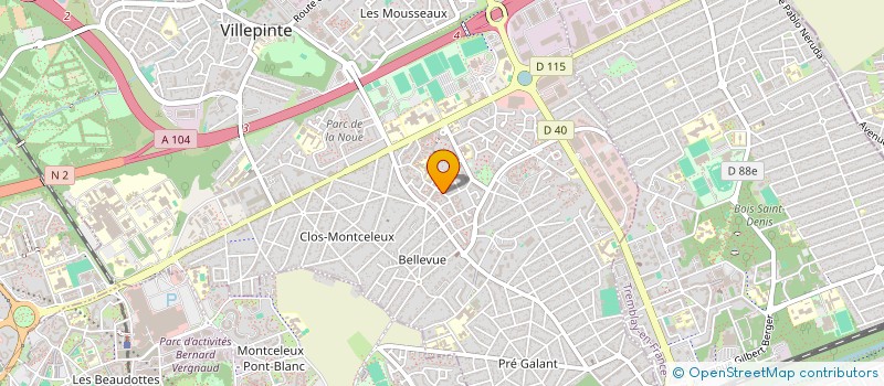 localisation de l'entreprise MADAME REBIHA PERRAULT à VILLEPINTE
