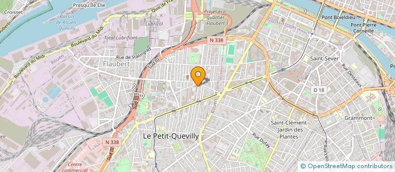 localisation de l'entreprise MADAME RECHEL GONDA  LE PETIT-QUEVILLY