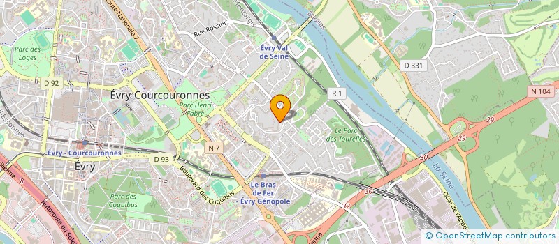 localisation de l'entreprise MADAME REDY LANDIM à EVRY-COURCOURONNES